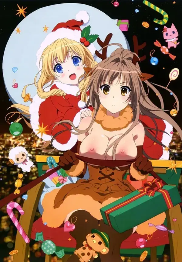 【二次エロ】エッチなプレゼントをくれるサンタコスのエロ画像集 : にじもえ！ 53 015436 1