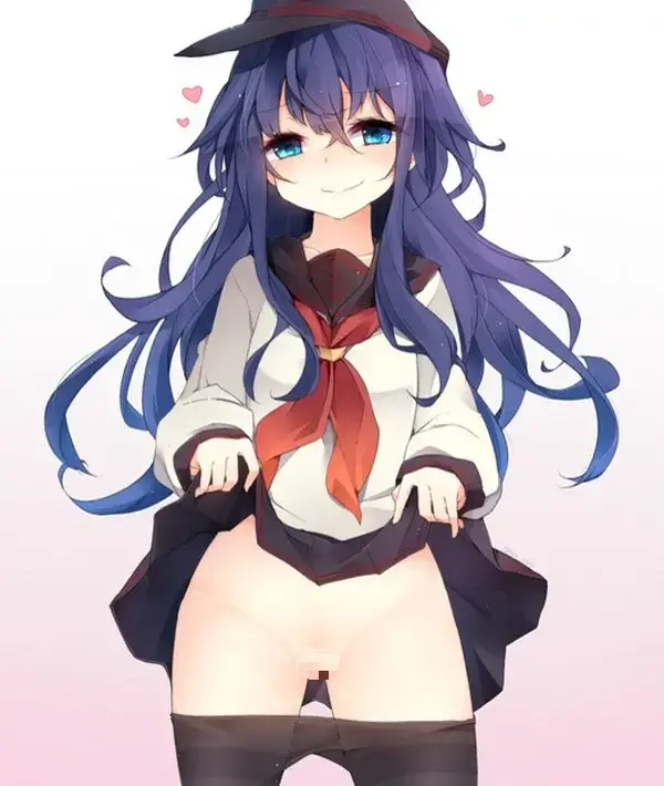 【二次エロ】スカートをたくし上げてパンツやオマンコを見せて誘っているエロ画像集 : にじもえ！ 61 029696