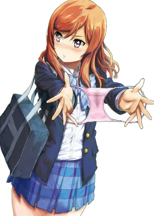 【二次エロ】女の子が脱ぎたてのパンツを手で広げて相手に見せつけているエロ画像 : にじもえ！ 47 033743