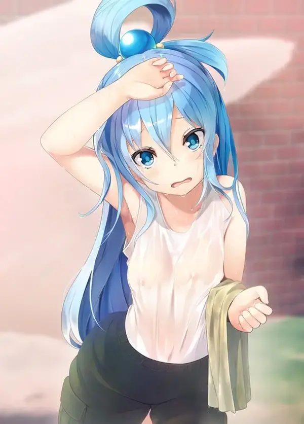 【二次エロ】服が濡れておっぱいが透けて見えてしまっているエロ画像 : にじもえ！ 87 040161