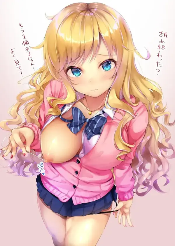 【二次エロ】美女たちが服の隙間から乳首を見せつけている胸チラ画像 : にじもえ！ 81 055103