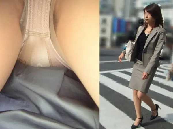 仕事で蒸れてる素人のパンティー！！OLの逆さパンチラとストッキングの街撮りエロ画像 | 素人エロ画像やったる夫 55 070078