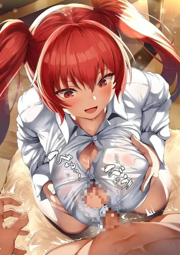 【二次エロ】女の子のおっぱいの谷間にチンポを出し入れしているパイズリ画像 : にじもえ！ 81 093646