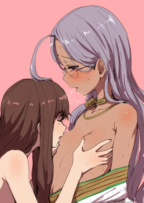 女の子同士で乳首チュパチュパ吸い合ってる画像！ その１１ | もえぴりあ 69 209499