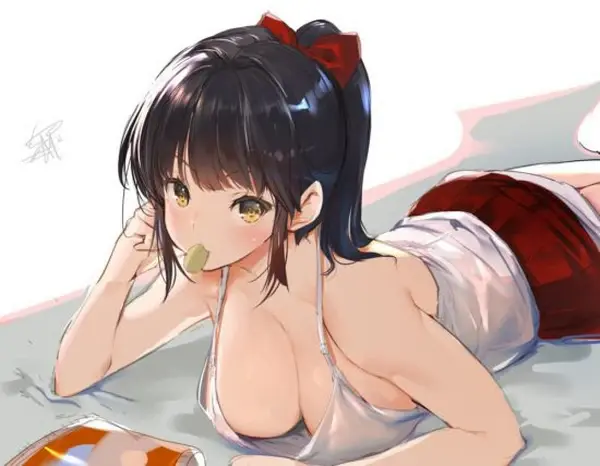 【２次】 たわわな乳 が押し付けられて潰れちゃってる美少女エロ画像その５９ 77 220898