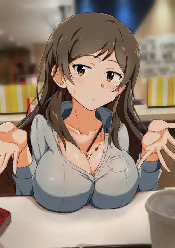 【２次】 乳にいろんなものが挟まってる女の子のエロ画像 41 234324