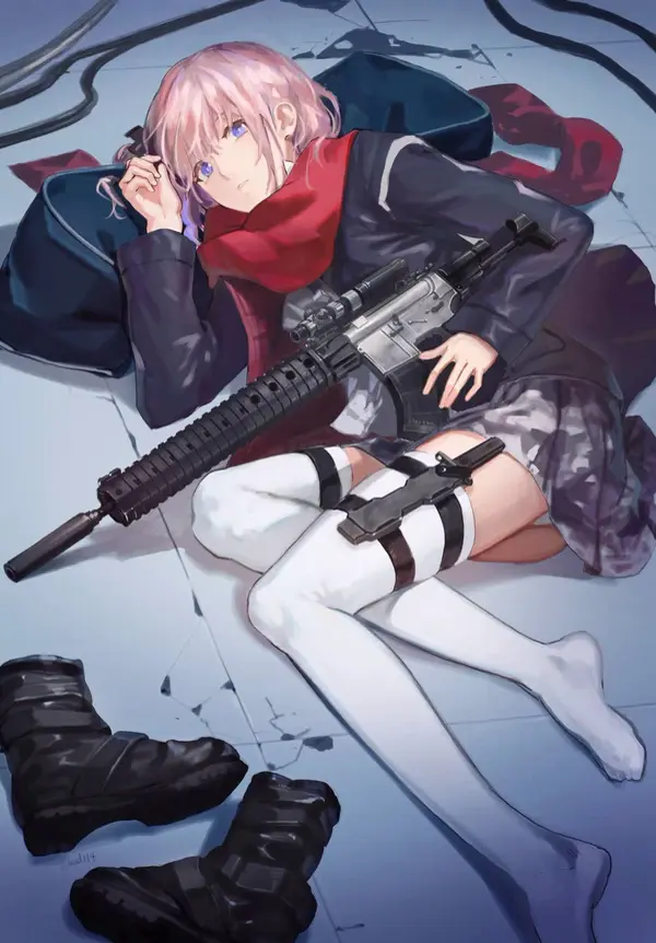 【ドールズフロントライン】指揮官に向けて銃ブッパはﾔﾒﾚ… ST AR-15 の萌え＆エロ画像☆【少女前線】 109 322179