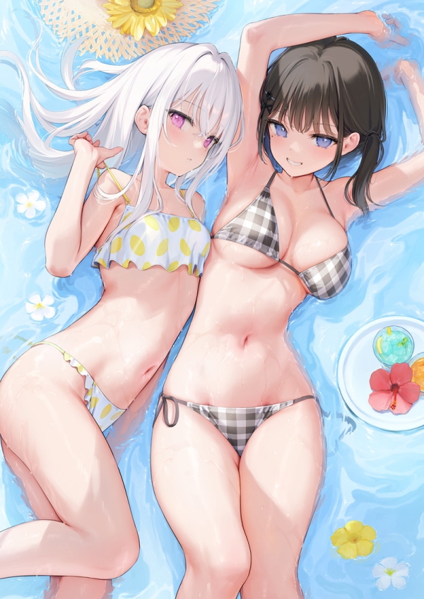 【二次】海、水辺にいる女の子のエロ画像 Part２３ | えろかん 1 img 6796743aea0a3