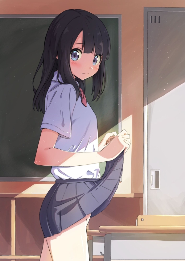 穿き忘れ？それとも穿かない派…？イチバン肝心なトコロだけギリ見せないノーパン娘♪ 3 img 684247e541de1