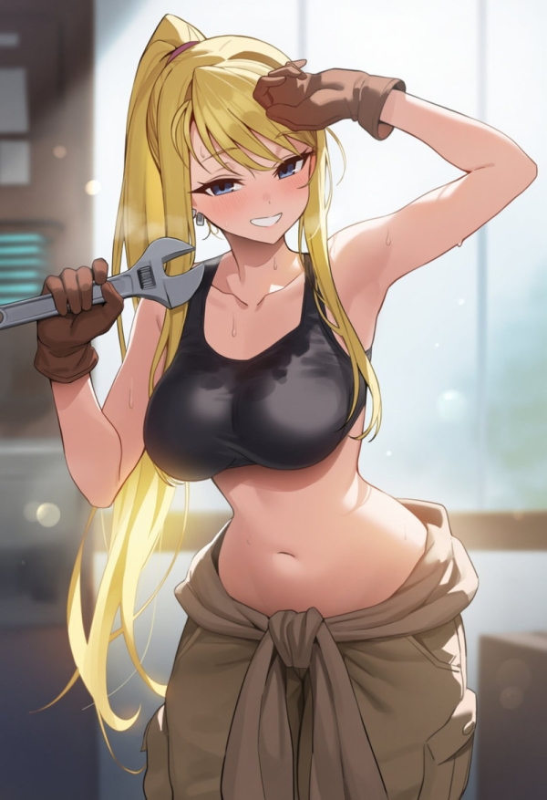 【二次】タンクトップ姿の女の子のエロ画像まとめ Part１２ | えろかん 1 img 68486eb60a1de