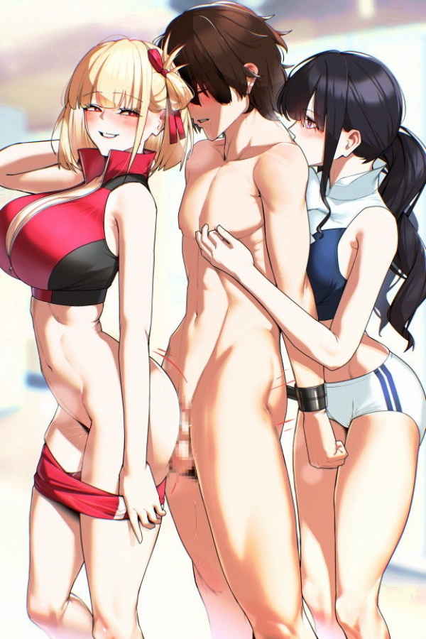 「責任とって下さいね♡」♀２匹に同時に獲り愛されちゃう!? ３ぴーエッチ♡ 1 img 68615f1f381dd