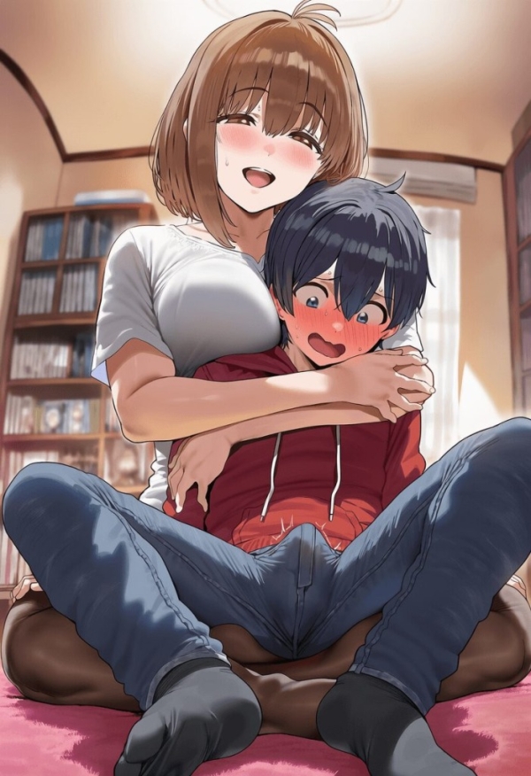【二次エロ】えっちなお姉さんを前に勃起しちゃってるショタくん | にじエロファンタジア 1 img 6890b90252900