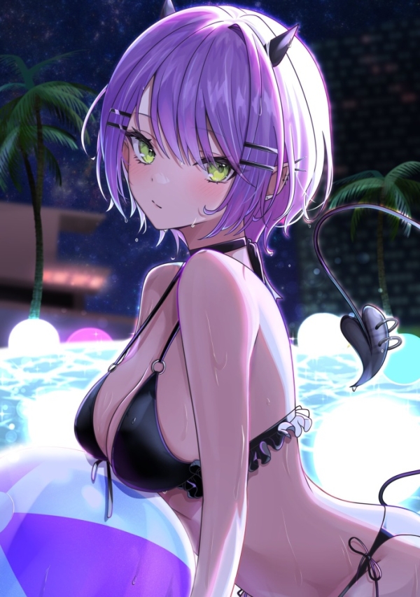 【二次】黒ビキニ女の画像でしか摂れない栄養がある | 二次萌エロ画像ブログ 5 img 689420dc42e71
