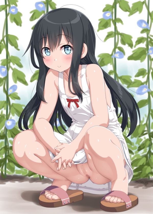見え…?! うっすら透けてる薄い生地のサンドレスや白ワンピの少女たち ⑨ 3 img 6895564395760