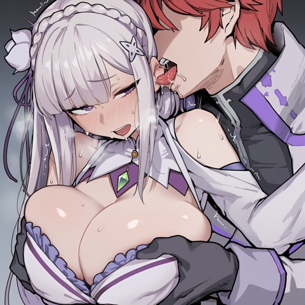 【画像】エミリアと最高に気持ちいいセックス | にじエロファンタジア 1 img 689e3c5b7a19d