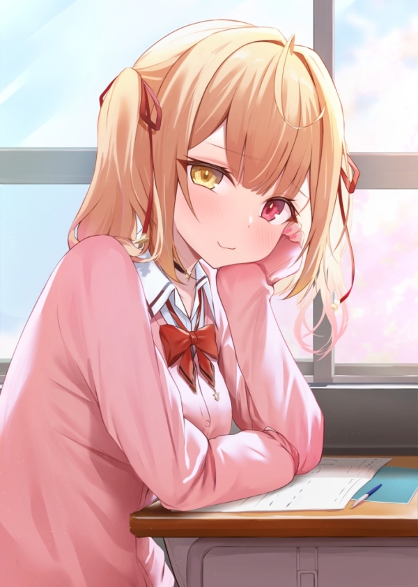 【二次】教室×女子画像が青春すぎて心がざわつく件 | 二次萌エロ画像ブログ 3 img 68a3f2deb7aae