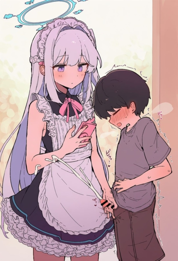 【ブルアカ】ミヤコにショタが無表情ながら事務手コキされちゃうエロ画像 | にじエロファンタジア 1 img 68b4358533fd4