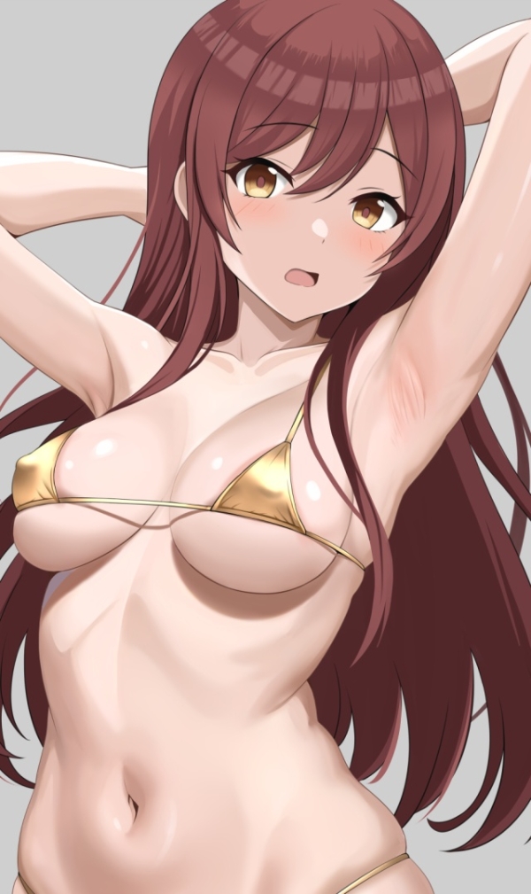 【二次】金ビキニ美女、強すぎるオーラで他の水着がかすむ件【画像】 | 二次萌エロ画像ブログ 5 img 68b516730e4e5