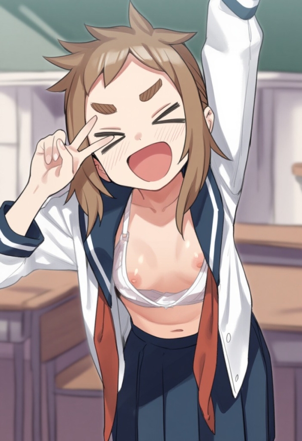 【画像】日々野ミナの胸チラ♥【からかい上手の高木さん】 | にじエロファンタジア 1 img 68c9bddfebcb6