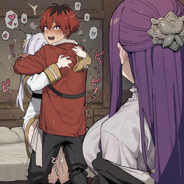 【画像】フリーレンとシュタルクが絡み合ってるところをフェルンに見つかっちゃう・・・ | にじエロファンタジア 1 img 68cc992383ecc
