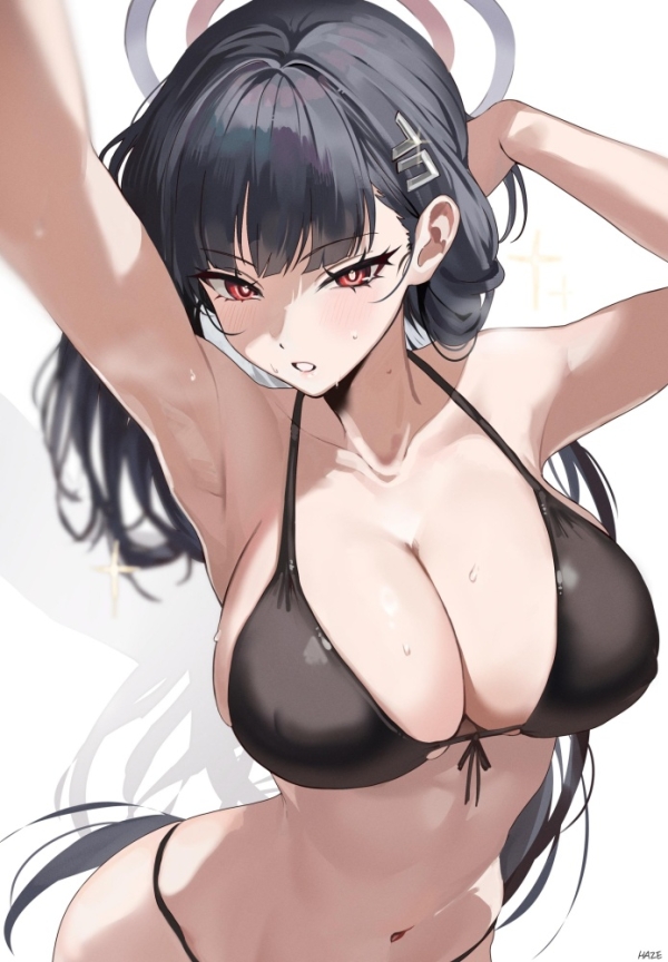 【二次】腋見せ女さん、無防備すぎて目のやり場に困るｗｗｗ【画像】 | 二次萌エロ画像ブログ 5 img 68e1e96a391e1