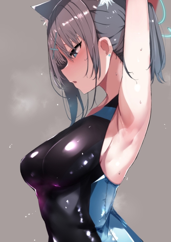 【二次】腋見せ女さん、無防備すぎて目のやり場に困るｗｗｗ【画像】 | 二次萌エロ画像ブログ 5 img 68ef186490e65