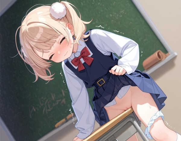 【二次エロ】しぐれういが教室でこっそりオナニーしてるエロ画像 | にじエロファンタジア 1 img 68fe79dd00e87