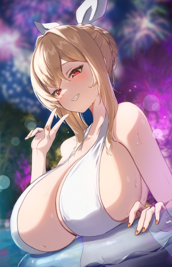 【二次】金髪女子、華やかさと可愛さ両立してて目が離せない画像集ｗ | 二次萌エロ画像ブログ 3 img 6950a75fad093