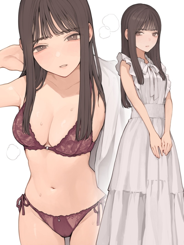 【二次】黒髪の女の子のエロ画像まとめ Part１３８ | えろかん 1 img 698233b49f27e