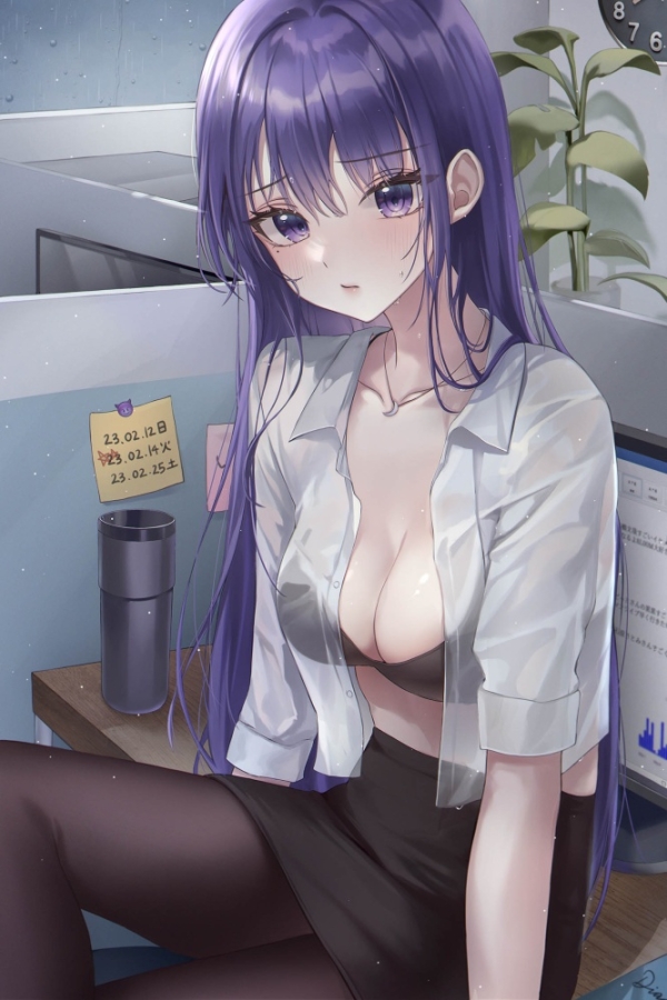 【二次】OLお姉さんの色気に勝てる奴いる？ | 二次萌エロ画像ブログ 1 img 6993e3e4488ea