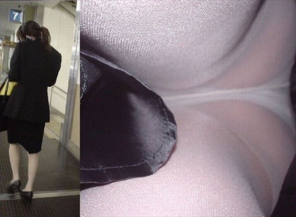 お仕事頑張ってるOLさんのパンツを逆さ撮りしたエロ画像！ 61 img 69a40a621d071