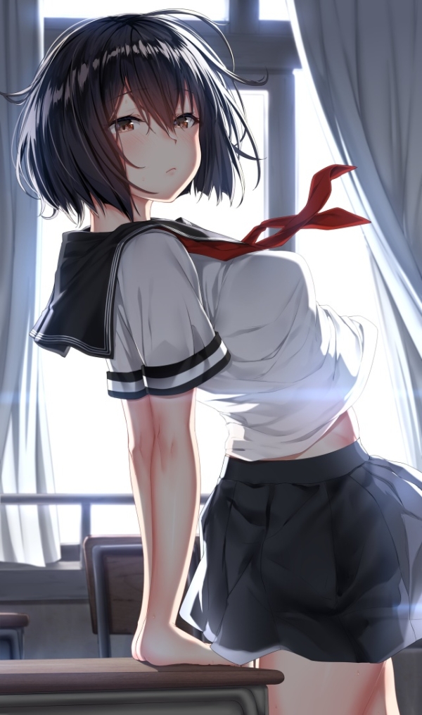 【二次】教室にいる女子画像まとめ、青春感じる瞬間を集めた | 二次萌エロ画像ブログ 1 img 69d5cf44c6527