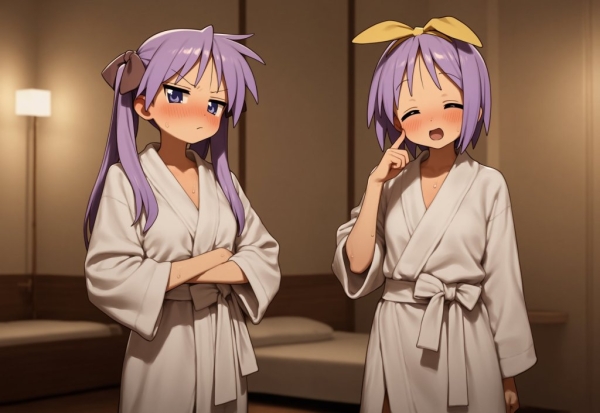 【らき☆すた】柊姉妹とホテルエッチするエロ画像♥ | にじエロファンタジア 1 img 69e44f7da67e0