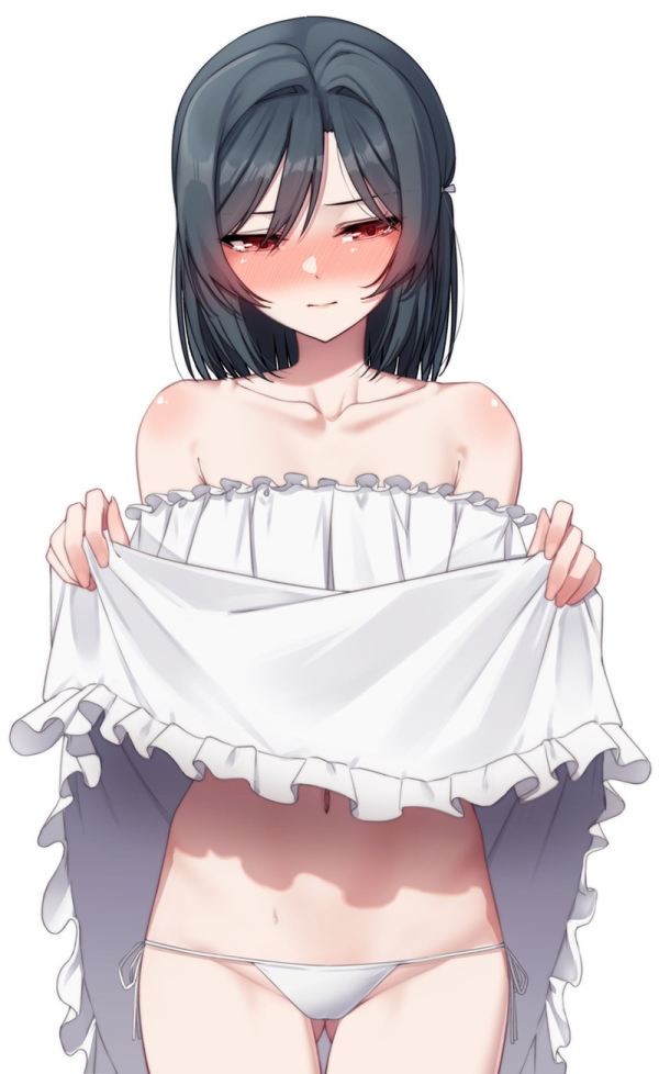 【二次】自分で服を捲って下着や身体を見せるたくし上げエロ画像 Part１８ | えろかん 7 img 69e8b45b7e717