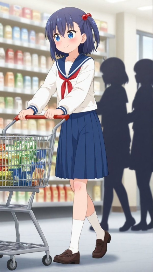 【大家さんは思春期!】買い物中を逆さ撮りされちゃう里中チエ♥ | にじエロファンタジア 31 img 6a02a1f5ed370