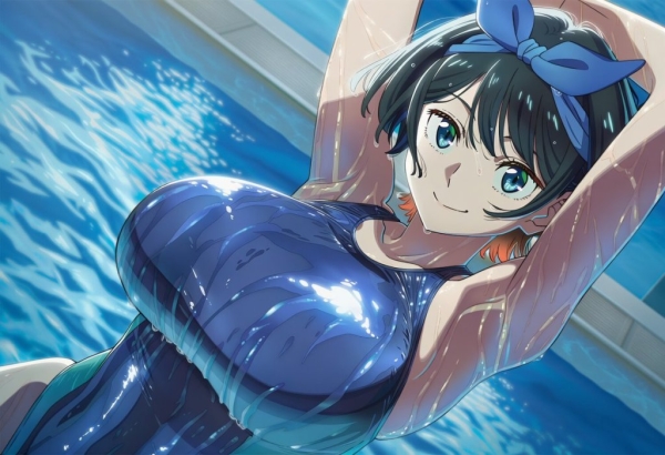 【画像】更科瑠夏のえちちな競泳水着姿・・・ | にじエロファンタジア 1 img 6a146e1da6e4f