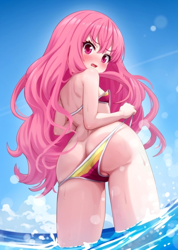 【二次】半ケツ女子のチラ見え感が絶妙な画像まとめｗｗ | 二次萌エロ画像ブログ 5 img 6a1fa2de70d2c