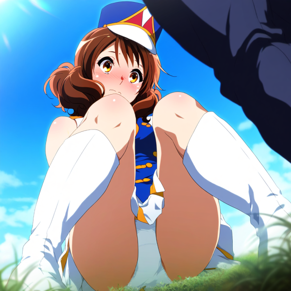 【響け!】黄前久美子のおパンツがはっきり見えちゃうエロ画像 | にじエロファンタジア 1 img 6a3412d569714
