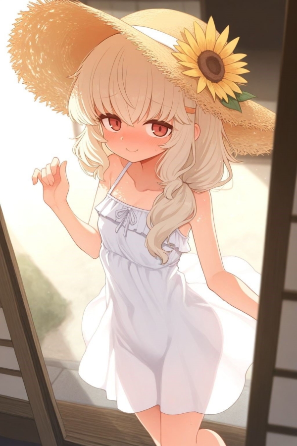 夏の思い出… うっすら透けてる薄い生地のサンドレスや白ワンピの少女たち ⑩ 55 img 6a5eb29e38457