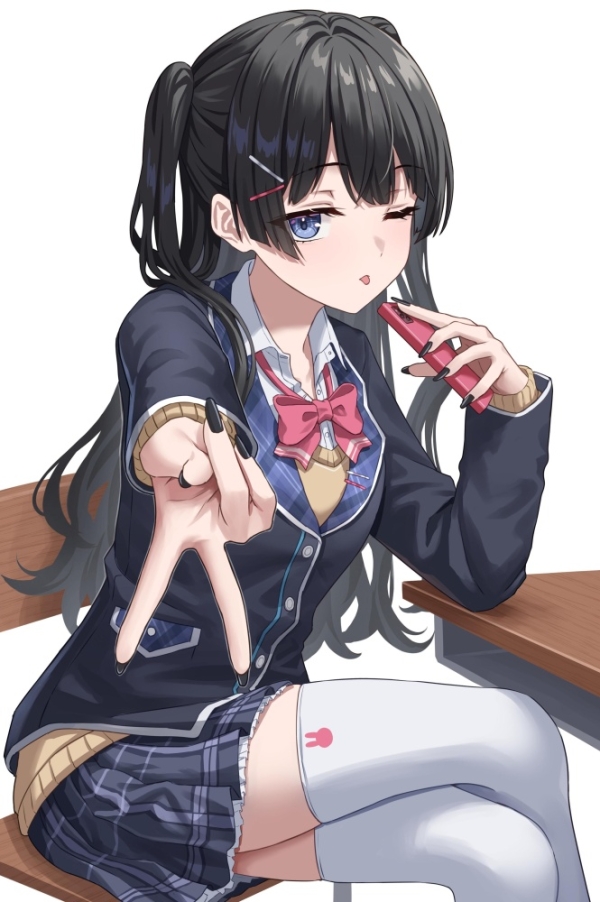 【二次】足組み女子の脚線美がたまらない画像まとめ | 二次萌エロ画像ブログ 3 img 6a62df6d6dd23