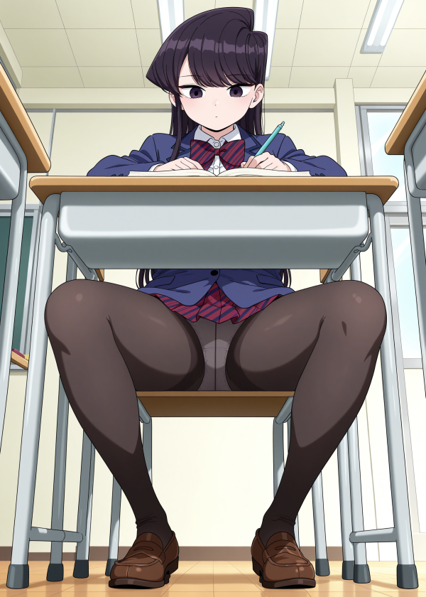 【画像】古見さんの机の下パンチラ・・・ | にじエロファンタジア 5 img 6a737641aee2e