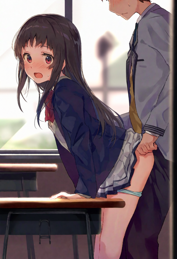 【二次エロ】学校でえっちしてるのバレちゃう女の子たち | にじエロファンタジア 1 img 6a76a609ba461