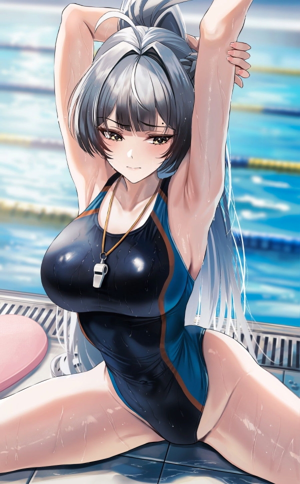 水に濡れてギュッと身体を締め付けてる競泳水着の少女＆お姉さんが（*´д`*）ﾊｧﾊｧ (92) 41 img 6a94c0b76d13a