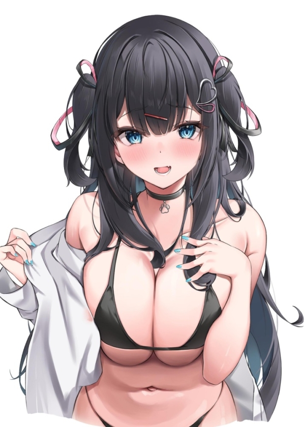 【二次】黒ビキニ女性のシンプルが最強すぎる画像まとめ | 二次萌エロ画像ブログ 53 img 6ad04be5e0a78