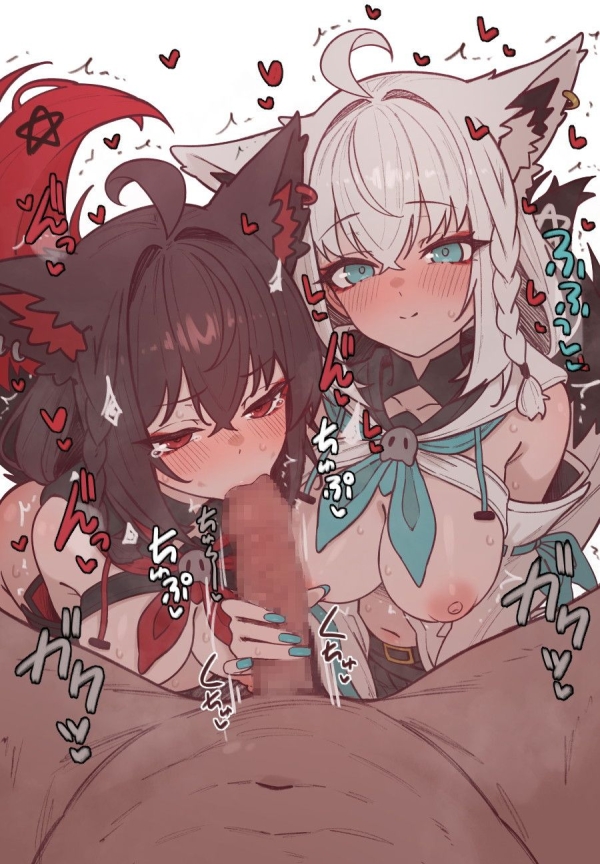 前後や左右から挟撃されて逃げられない… 女の子二人がかりのWフェラ画像♪ 76 前後や左右から挟撃されて逃げられない… 女の子二人がかりのWフェラ画像♪ 75 img 6934bfbcec594