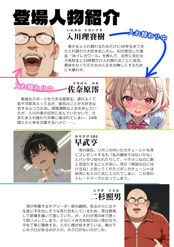 【エロ漫画】キモおじ⇔JK入れ替わり ホームレス輪●地獄 | にじエロファンタジア 6 【エロ漫画】キモおじ⇔JK入れ替わり ホームレス輪●地獄 | にじエロファンタジア 5 img 6a336966066b9