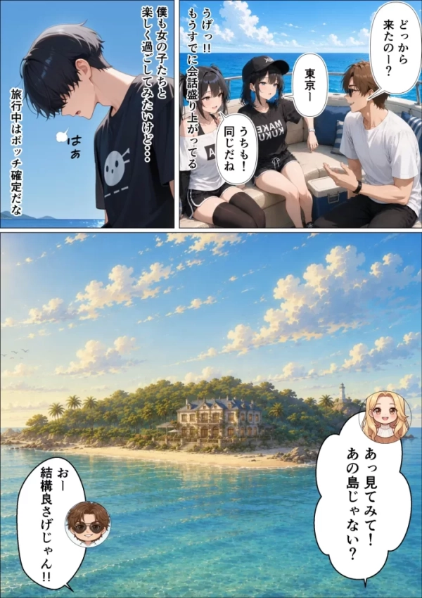 【エロ漫画】SEXしないと出られない島で陰キャがギャルハーレムできた件 | にじエロファンタジア 12 【エロ漫画】SEXしないと出られない島で陰キャがギャルハーレムできた件 | にじエロファンタジア 11 img 6a3660d5e7418